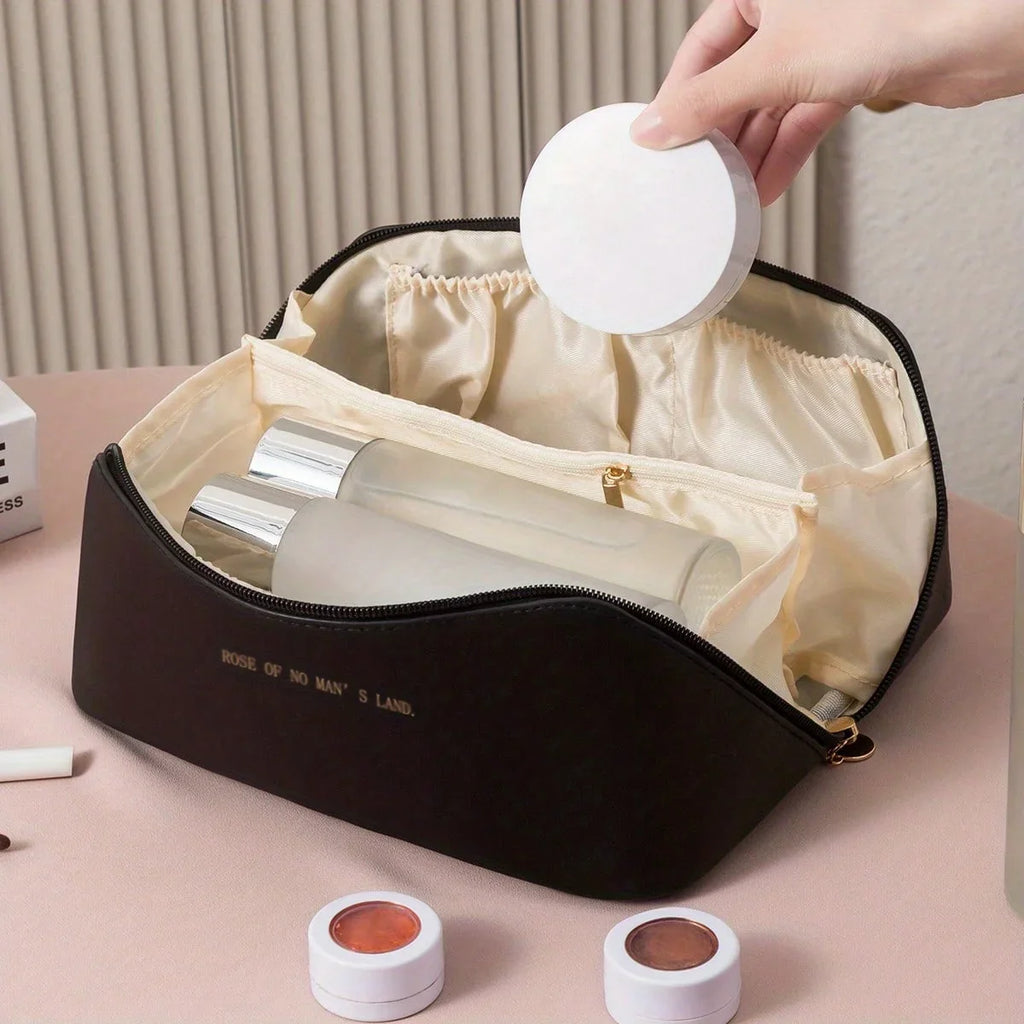 Organisateur de maquillage, trousse de toilette féminine, trousse de maquillage, pochette de rangement, boîte de luxe pour dame, sac à cosmétiques, sac de rangement pour voyage à fermeture éclair