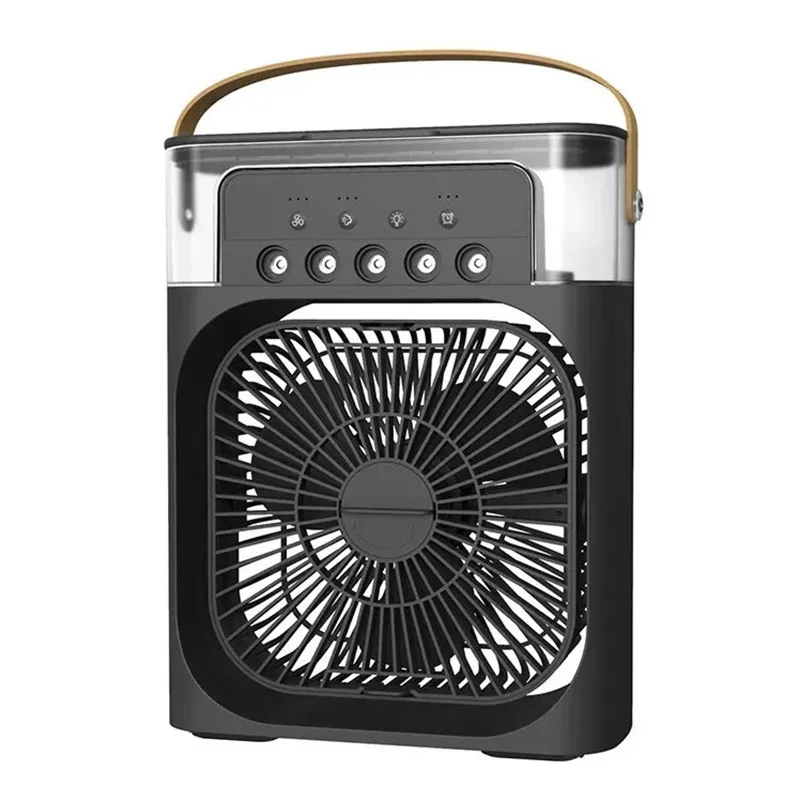 New 3 In 1 Fan AIr Conditioner Household Small Air Cooler LED Night Light Portable Humidifier Air Adjustment Fan Office Home Fan