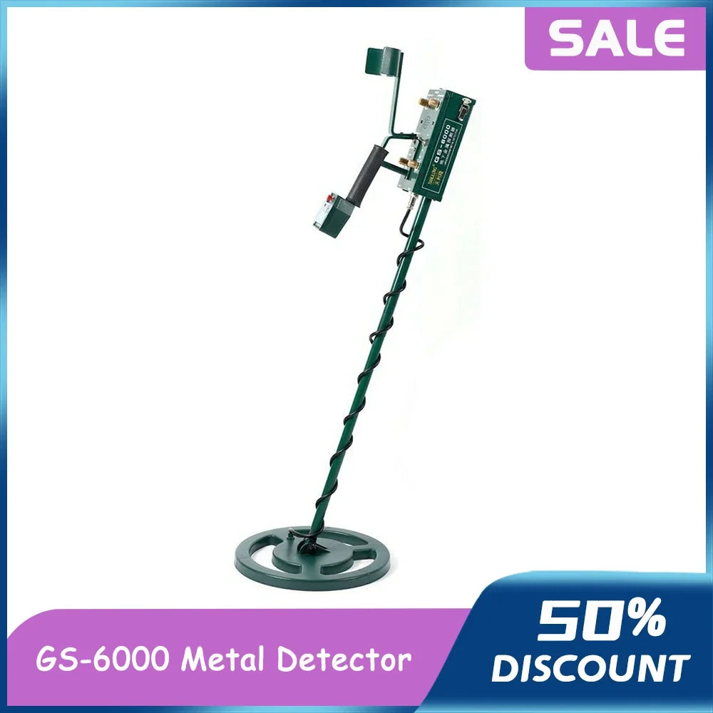 Détecteur de métaux professionnel GS-6000 avec chargeur, localisateur de trésors en or, détecteur de métaux souterrain