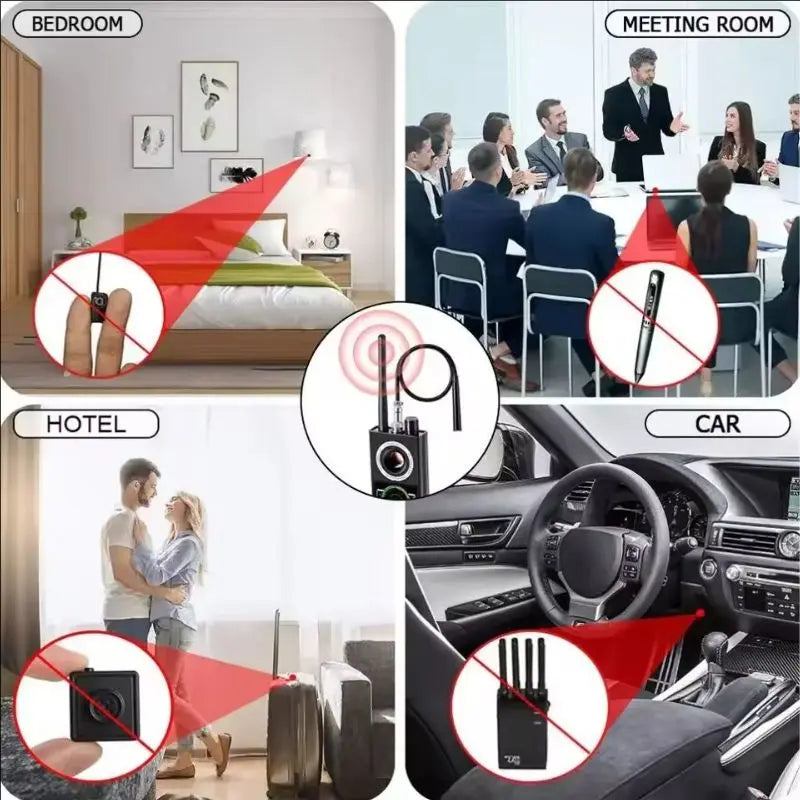 Détecteur de caméra Anti-espion professionnel K68, Scanner de bogues, Protection de sécurité, caméra de Signal RF, Gadgets cachés, localisateur GPS de voiture
