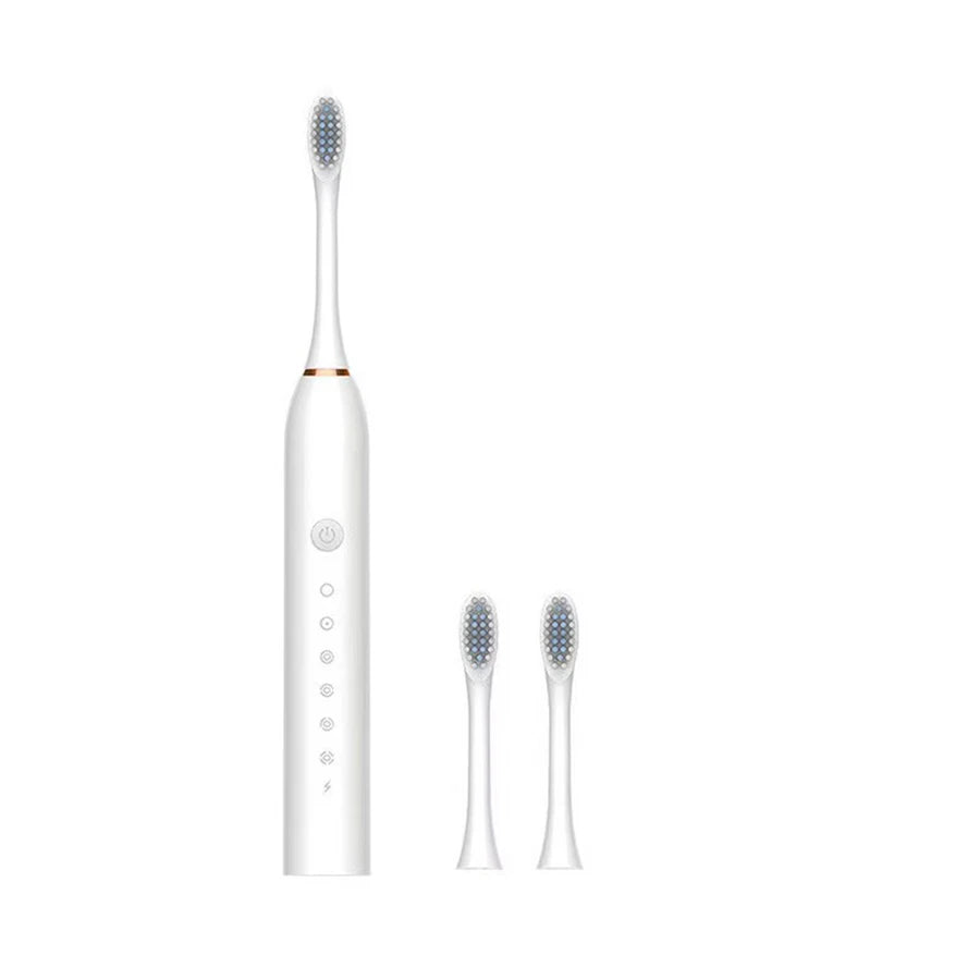 Brosse à dents électrique ultrasonique, Mode à Six vitesses, cheveux doux, chargement USB, étanche, nettoyeur de dents pour adulte, ensemble automatique pour Couple