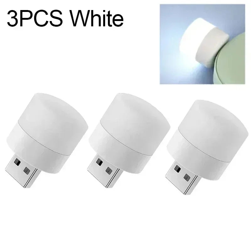 Mini USB lumière lampe à LED lumières Table chambre prise livre de nuit lecture articles de décoration blanc chaud protection des yeux en gros chambre