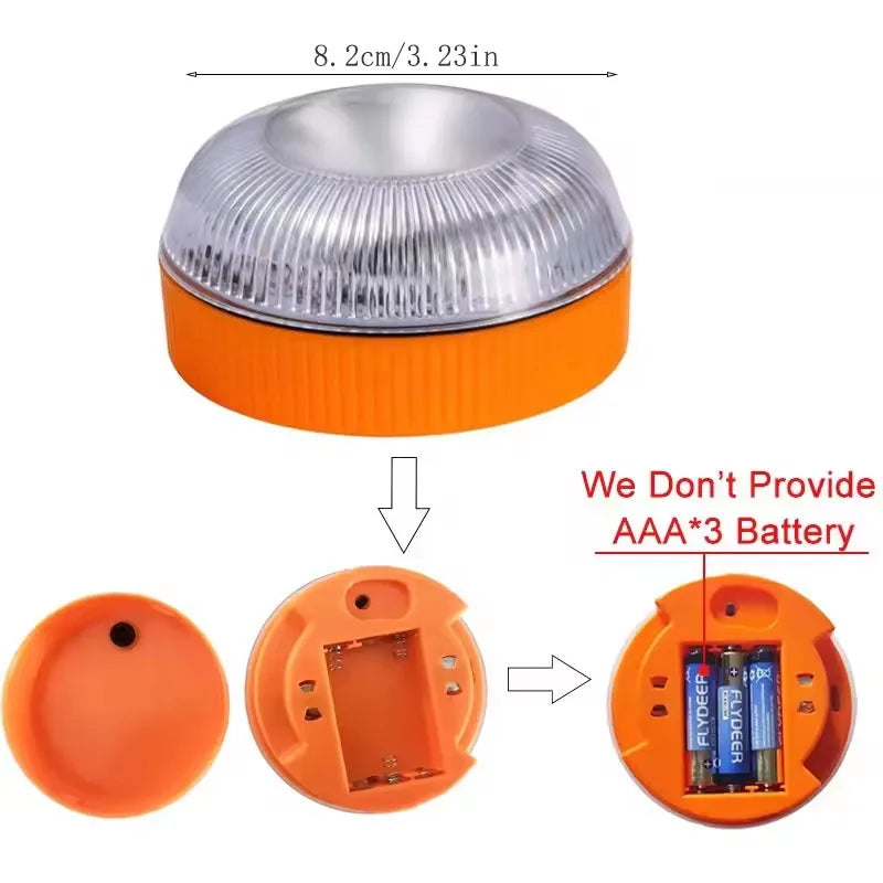 Lumière stroboscopique Led d'avertissement de voiture, lumière d'urgence Portable à Induction magnétique, lumière d'accident de route, accessoire de sécurité, lumière clignotante