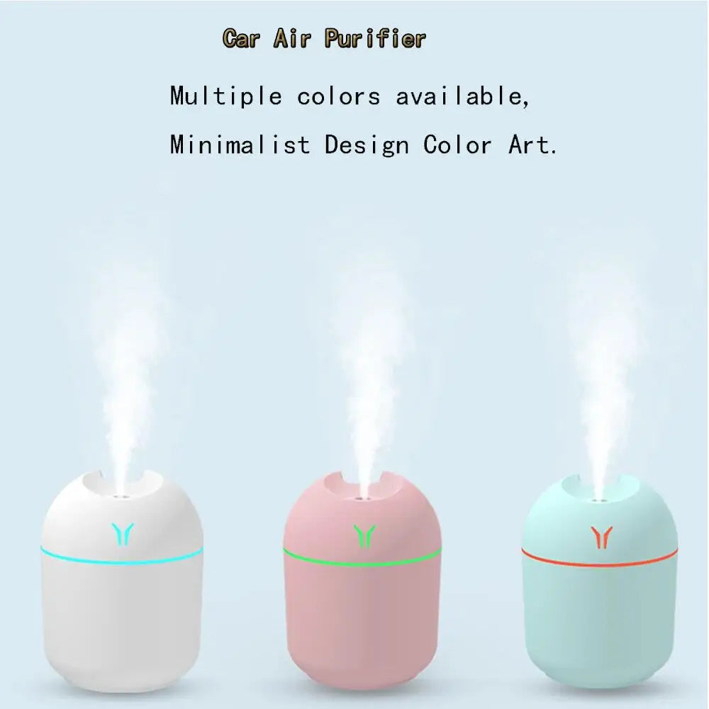 Diffuseur d'huile essentielle d'arome de Mini humidificateur d'air d'usb de 250ML pour le diffuseur ultrasonique de fabricant de brume muet de voiture à la maison avec la lampe de couleur de LED