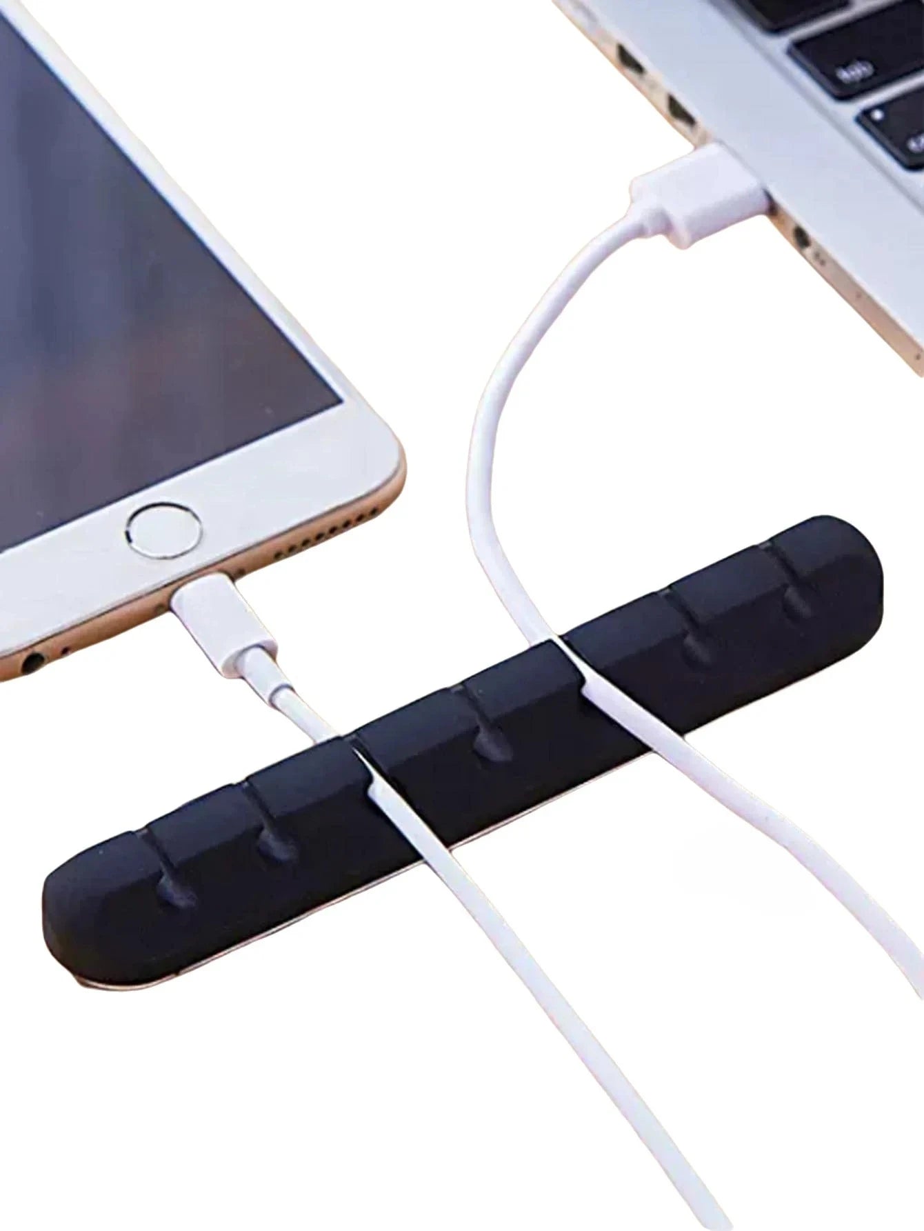 En gros Clips support de câble pour souris, casque, organisateur de fil, organisateur de câble, enrouleur de câble USB en Silicone, gestion bien rangée de bureau