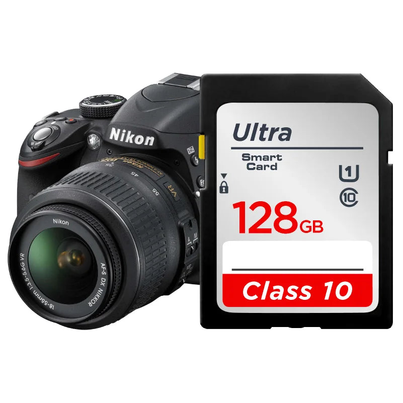 Carte SD 64 Go 128 Go 256 Go V10 16 Go 32 Go Carte mémoire SD Flash haute vitesse pour appareil photo