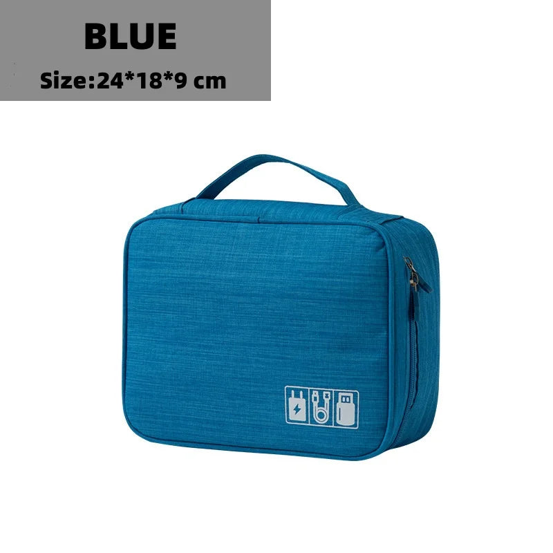 Sac de rangement numérique électronique de voyage, écouteurs multifonctionnels de grande capacité, étui de protection pour câble de données, sac anti-poussière de voyage Elec