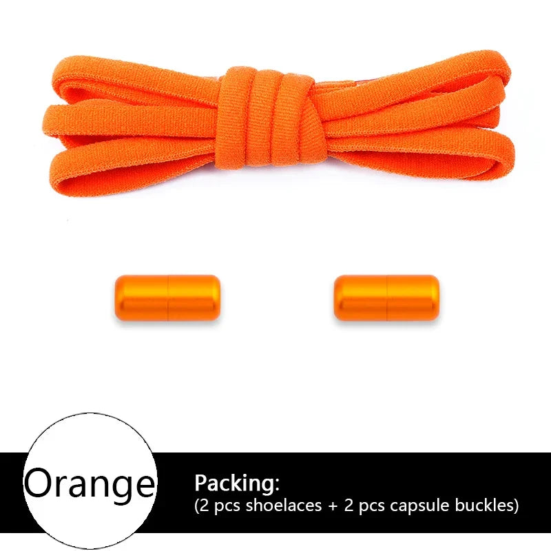 NOUVELLES Options colorées lacets élastiques baskets sans cravate lacet pour sport lacets ronds sans attaches enfants adultes chaussures accessoires