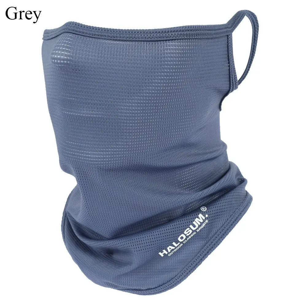 Cagoule intégrale en soie glacée d'été respirante, protection solaire et UV, écharpe de moto, cache-cou, protection solaire pour vélo