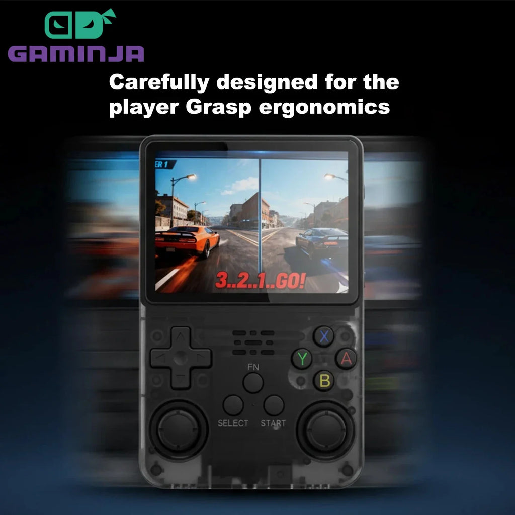 Console de jeu vidéo portable rétro R36S, système Linux, écran IPS de 3,5 pouces, lecteur portable, jeux de 64 Go, plusieurs couleurs sont disponibles