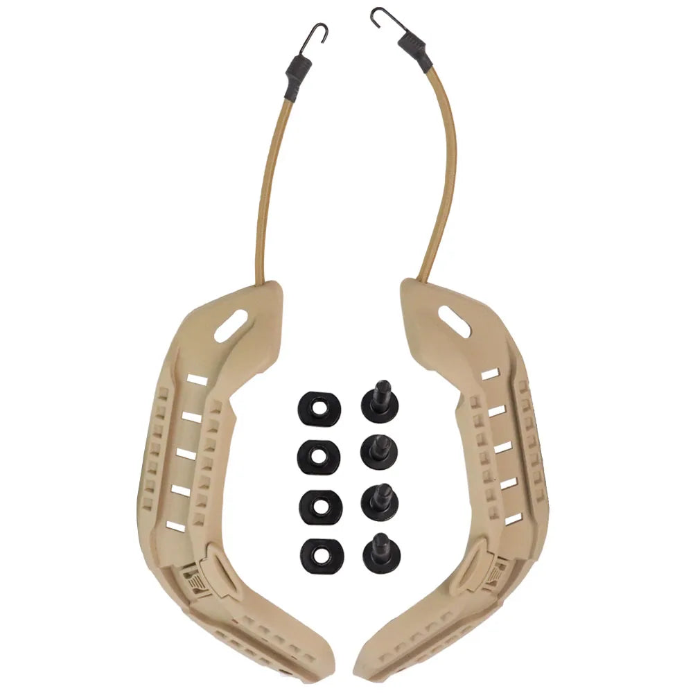 Adaptateur de montage sur rail pour casque BOOIU FAST, rail latéral pour casque d'entraînement tactique avec base de fixation pour cordon, accessoire disponible en 5 couleurs (S-31)