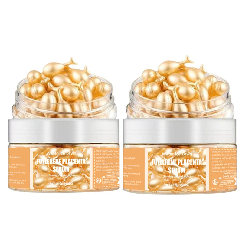 50 capsules de sérum au collagène pour le visage, anti-imperfections, anti-acné et anti-rides, raffermissantes et éclaircissantes, à base d'acide hyaluronique. Nouveau soin de la peau