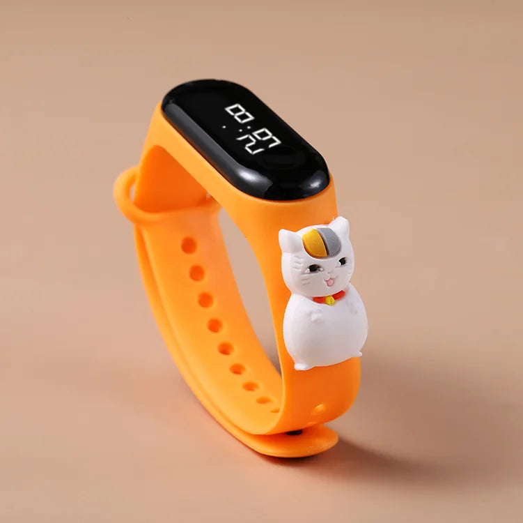 Disney Fashion Mickey Children Watches For Girls Electronic Bracelet Sports Touch LED  Doll Kids Watch Women Waterproof Clock
