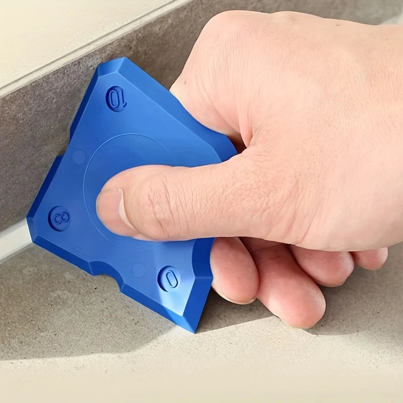 4pcs Silicone Glass Cement Scraper Sealant Grout Remover Tool for Home Finishing Caulking and Cleaning Hand Spatula