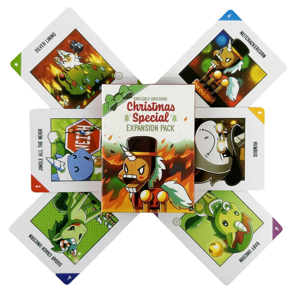 Petits Dinosaures Joyeux Licorne Anglais Échecs et Cartes Stratégie Dangers Jeu de Plateau Cartes