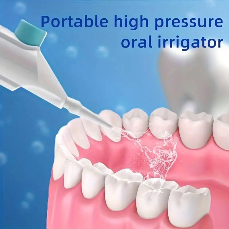 Hydropulseur buccal haute pression portable pour usage domestique, nettoyage des dents à l'eau, fil dentaire manuel, cure-dents