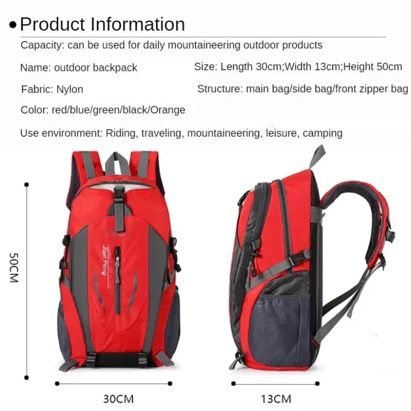 Sac à dos étanche sac à dos de randonnée sac à dos de voyage léger sac à dos d'alpinisme sacs de grande capacité sac à dos d'escalade sac à dos