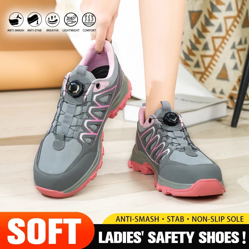 Chaussures de sécurité de travail pour hommes, baskets de protection légères, chaussures légères pour femmes, respirantes, Anti-perforation