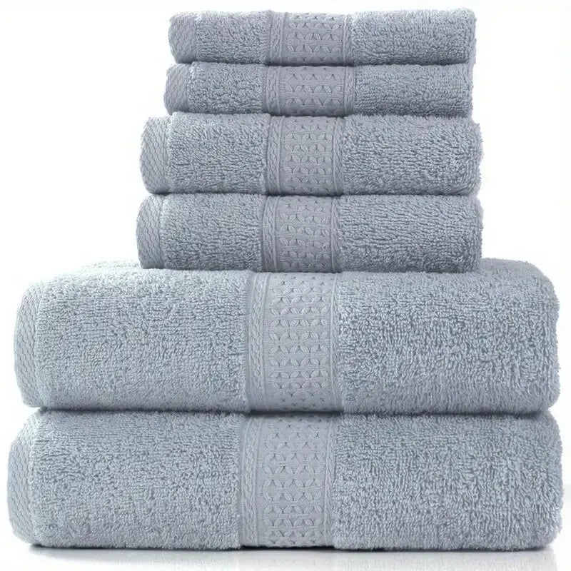 Serviette de bain, gant de toilette, serviette en coton unie, douce et absorbante, usage multiple pour salle de bain d'hôtel.
