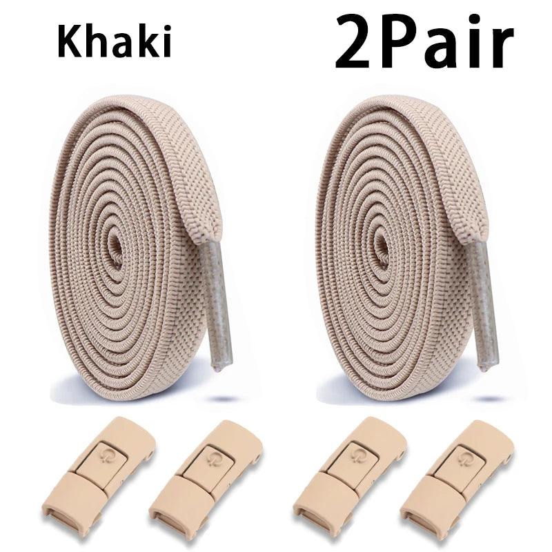 Lacets élastiques baskets Tennis sans cravate lacets de chaussure serrure lacets sans attaches enfants adulte lacet chaussures accessoires 1 paire/2 paire