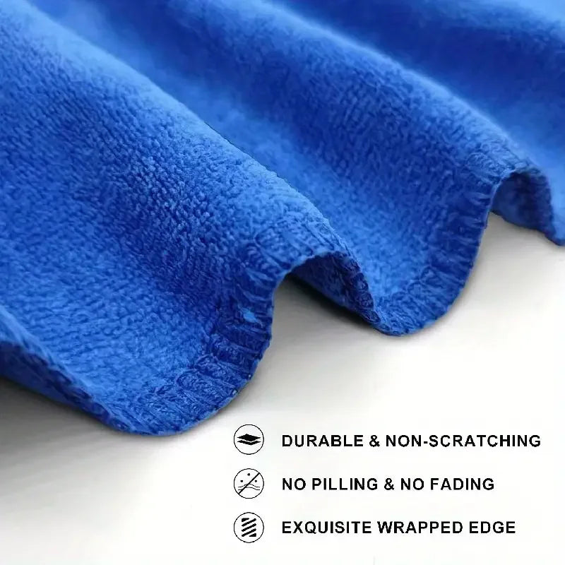 Serviettes en microfibre, 10 pièces, chiffon de séchage pour lavage de voiture, chiffons de nettoyage ménager, chiffon de polissage pour détails automobiles, outils de nettoyage pour la maison