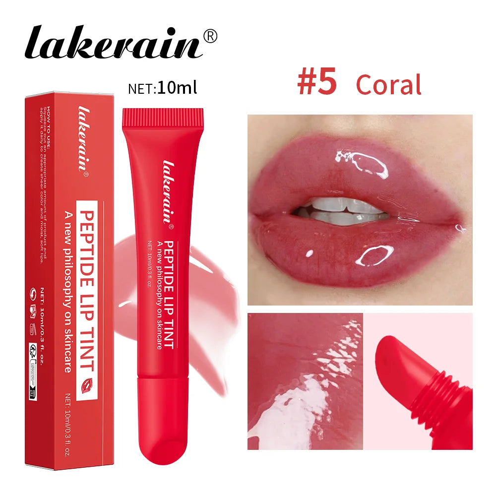 Gloss à lèvres effet miroir 10 ml, huile hydratante et nourrissante pour les lèvres, effet gel longue tenue, effet verre, estompe les ridules, sérum protecteur pour les lèvres