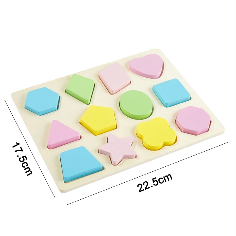 Jouets Montessori pour bébés, puzzles 3D en bois, jeux d'éveil, jouets éducatifs en bois pour enfants, cadeaux d'anniversaire