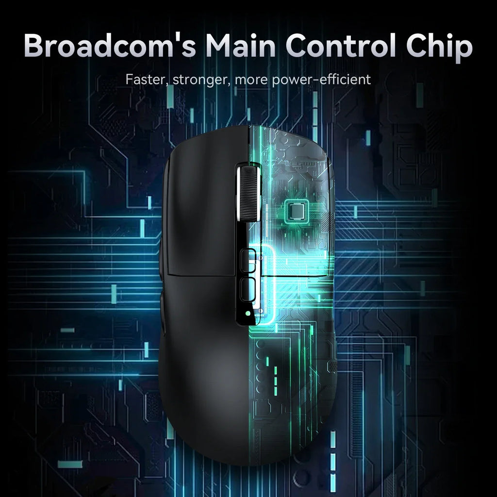 X6 Attack Shark Lightweight Wireless Mouse Up To 26K DPI RGB Backlight Charging Base with Wireless 3 Mode  for Laptop Deskbtop