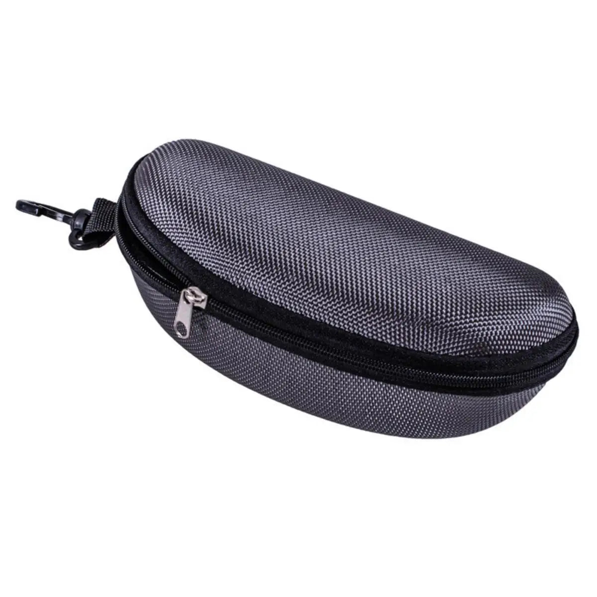 Étui à lunettes de soleil Portable, 1 pièce, protecteur en tissu Oxford dur EVA, étui à lunettes à fermeture éclair avec mousqueton, accessoires pour lunettes unisexes
