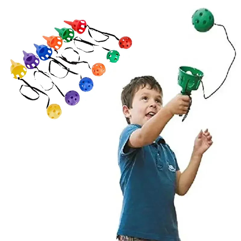 Jeu de lancer-rattraper pour l'intégration sensorielle, jouet d'extérieur, entraînement de la coordination œil-main des enfants