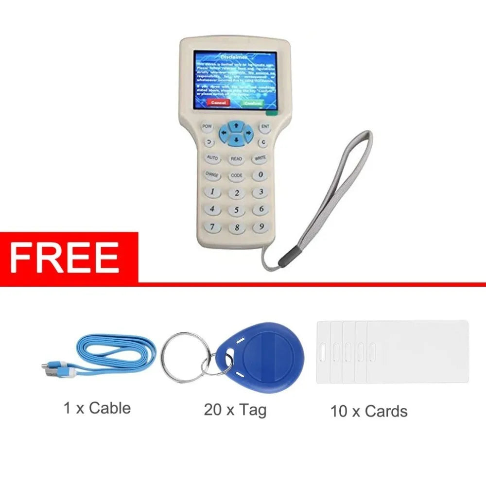 Module lecteur-graveur NFC RFID 10 fréquences, copieur M113,56 MHz, duplicateur crypté, programmateur, USB, NFC, étiquette UID, carte clé