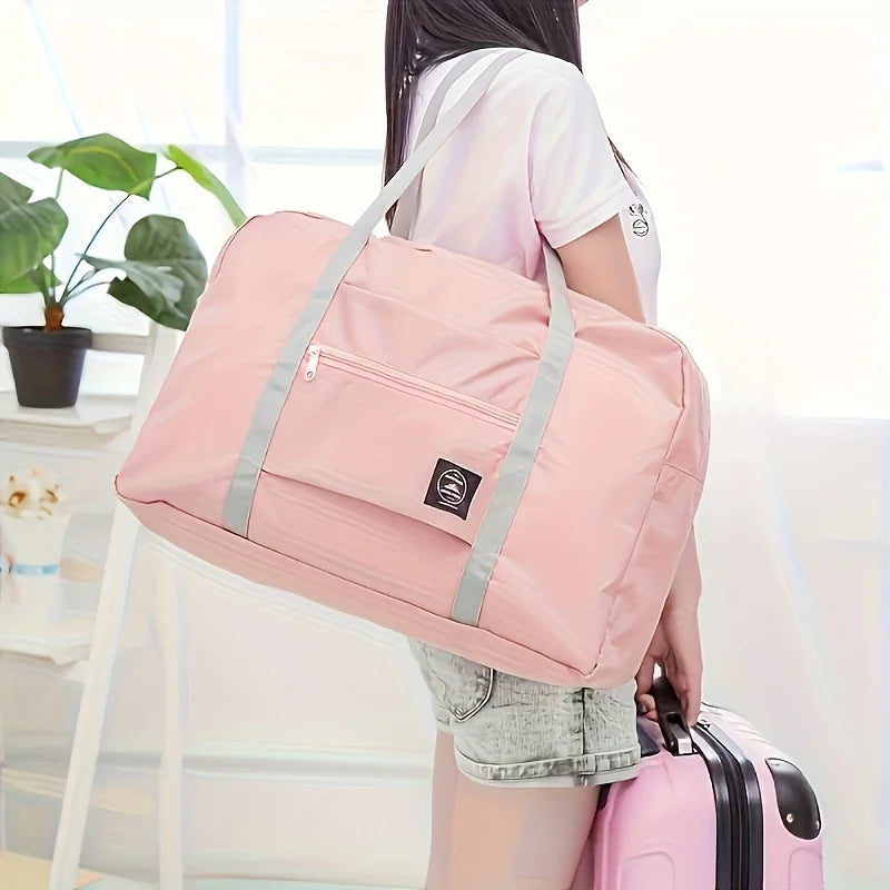 Sac de voyage pliable pour les compagnies aériennes, sac de transport pour femmes et filles, léger, grande capacité, sport, week-end, voyage de nuit