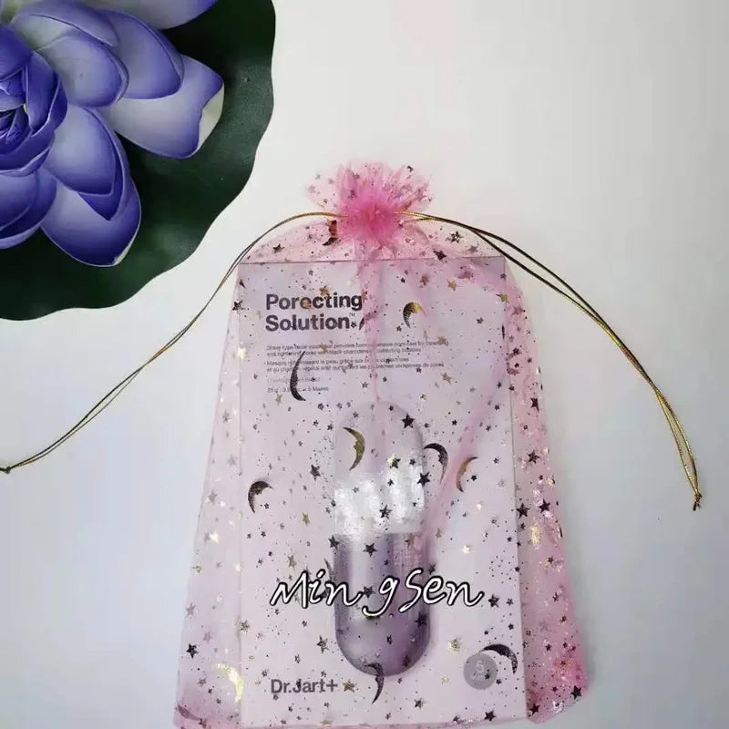 50PCS White Moon Stars Drawstring Organza Bags Jewelry Gift Bags Pouches Gold Star Organza Favor Pouches for Christmas Wedding