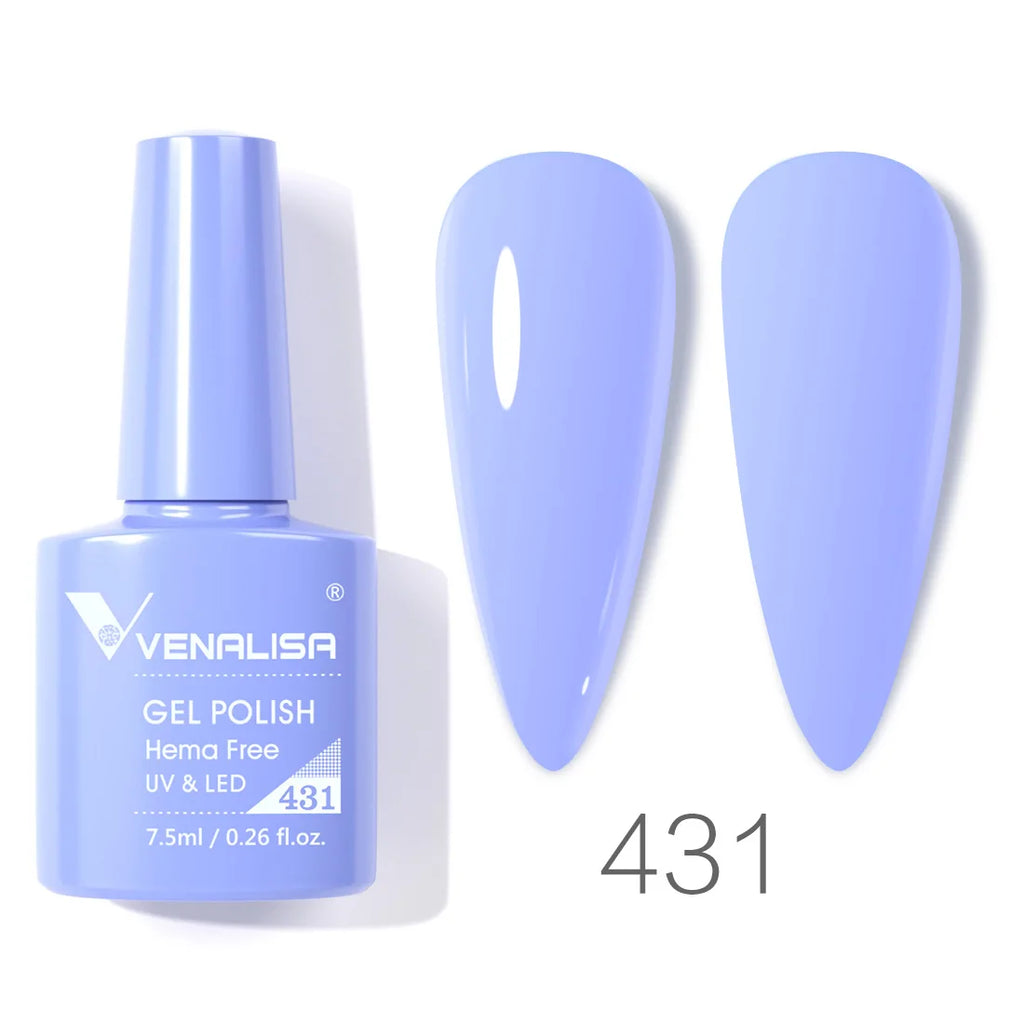 Vernis à ongles gel Venalisa 7,5 ml SANS HEMA, semi-permanent, UV/LED, couvrance totale, texture ultra-douce, manucure sublime