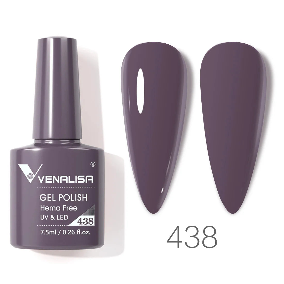 Vernis à ongles gel Venalisa 7,5 ml SANS HEMA, semi-permanent, UV/LED, couvrance totale, texture ultra-douce, manucure sublime