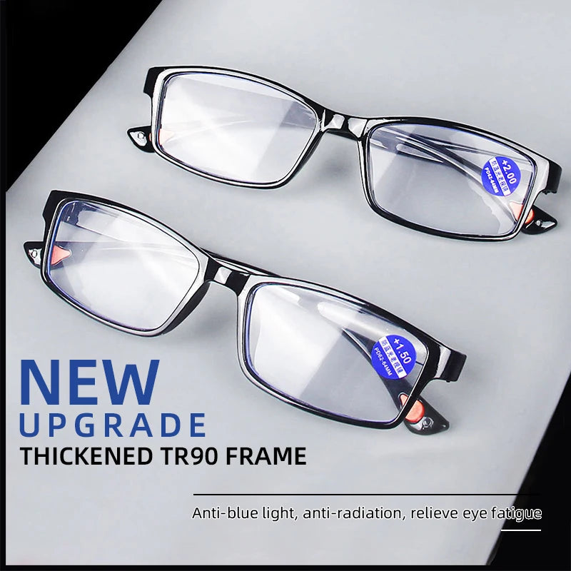Lunettes de lecture ultralégères anti-lumière bleue pour presbytes et hypermétropes +1,0 1,5 2,0 2,5 3,5 4,0