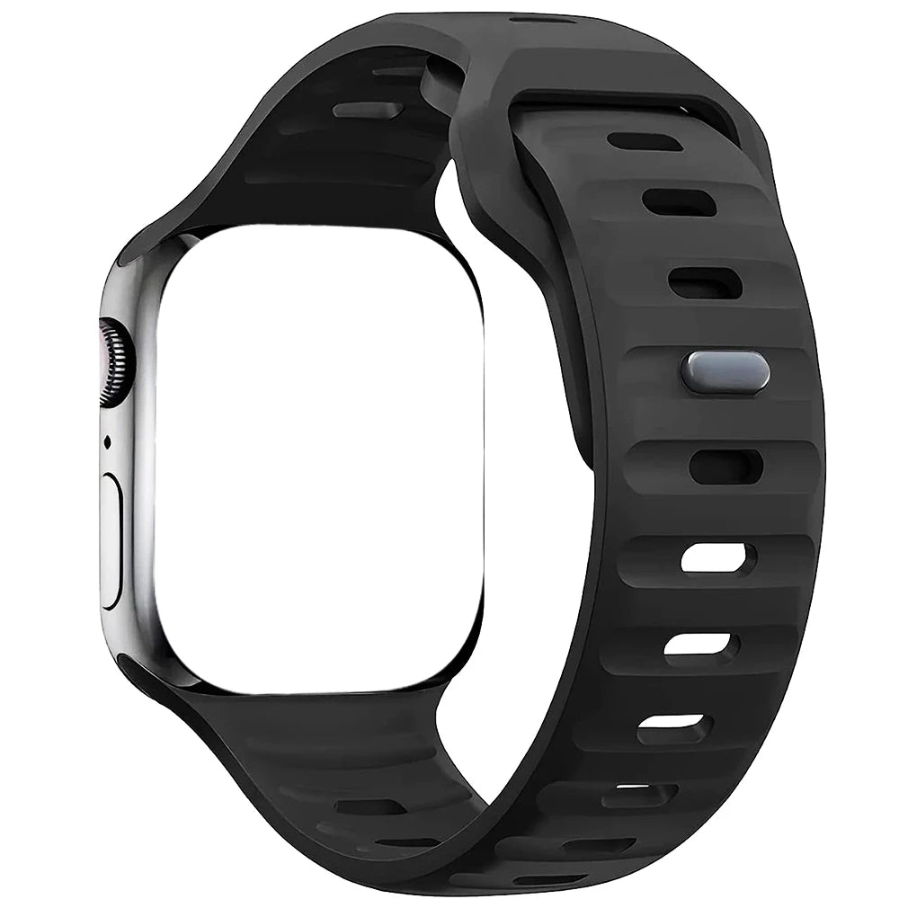 Bracelet en Silicone souple pour Bracelet de montre Apple Ultra 49mm 44mm 45mm 42mm 41mm 42mm 38mm, Bracelet de montre Sport iwatch série 8 7 6 5