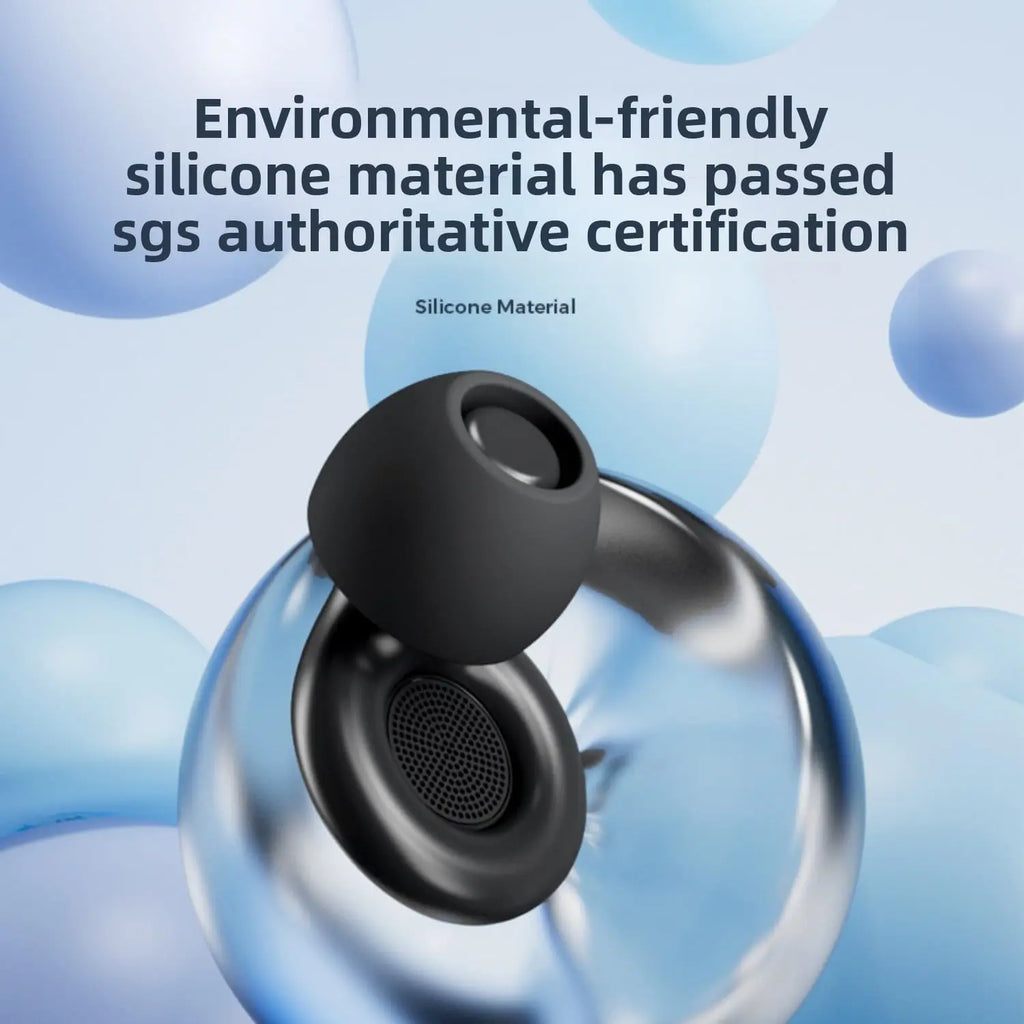 Bouchons d'oreille en silicone Eayburst pour la protection auditive anti-bruit du sommeil, bouchons d'oreille réutilisables pour les concerts de sommeil, les études de travail