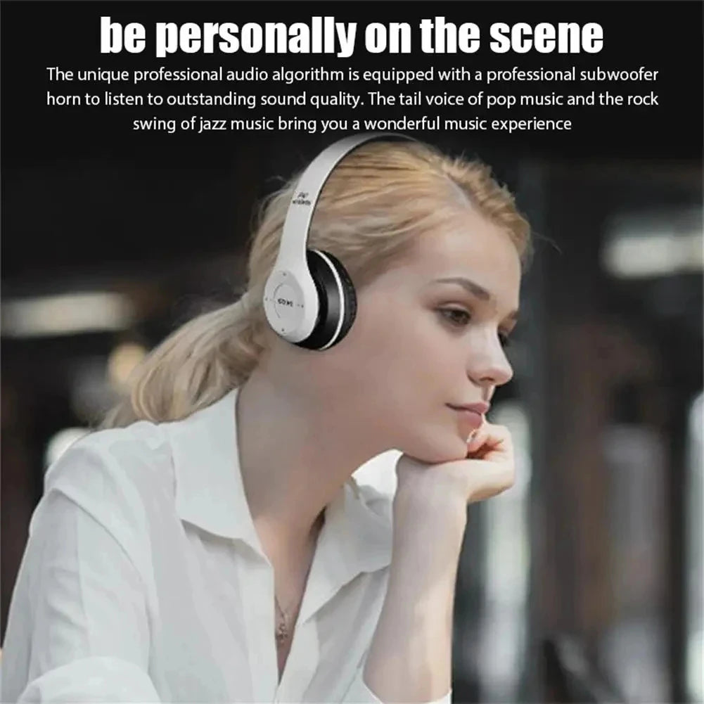 P47 pliable sans fil Bluetooth 50 HIFI stéréo basse casque pour musique jeu enfants filles Smartphone Audio écouteurs dispositif