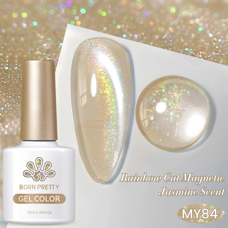 Vernis à ongles magnétique gel BORN PRETTY 10 ml Argent Clair de Couleur Chat - Accessoires pour les ongles - Vernis semi-permanent pour ongles d'automne et d'hiver