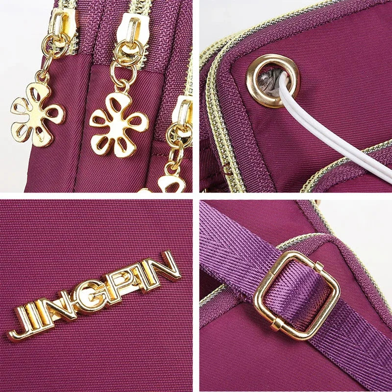 Mini sac incliné pour femmes, sac pour téléphone portable, sac d'argent à la mode pour maman, nouvelle collection 2025