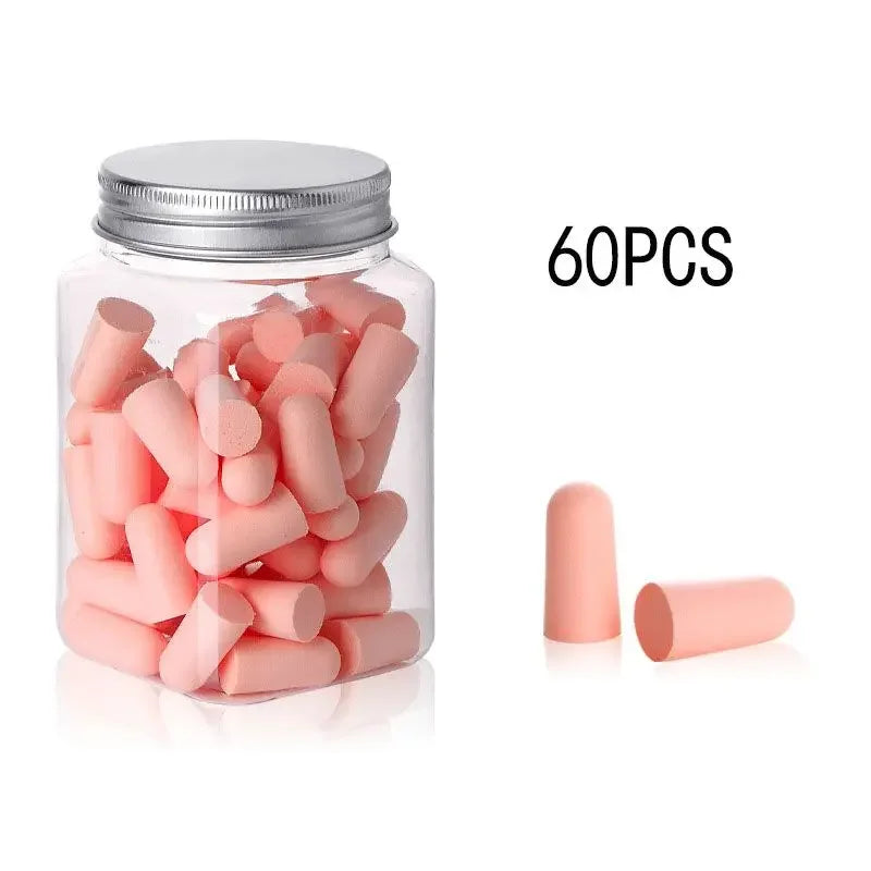 Bouchons d'oreilles en mousse, Type balle, Anti-bruit, pour dormir, multicolore, 24/60/120 pièces