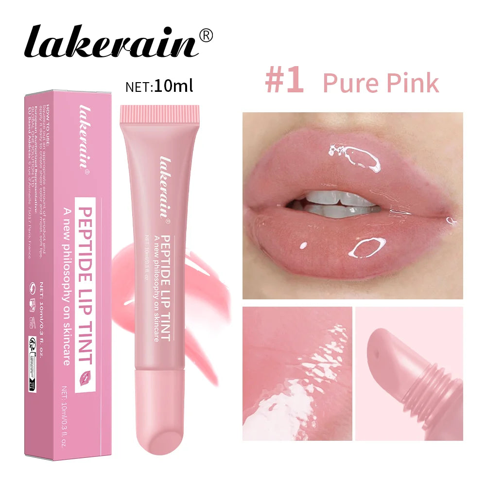 Gloss à lèvres effet miroir 10 ml, huile hydratante et nourrissante pour les lèvres, effet gel longue tenue, effet verre, estompe les ridules, sérum protecteur pour les lèvres