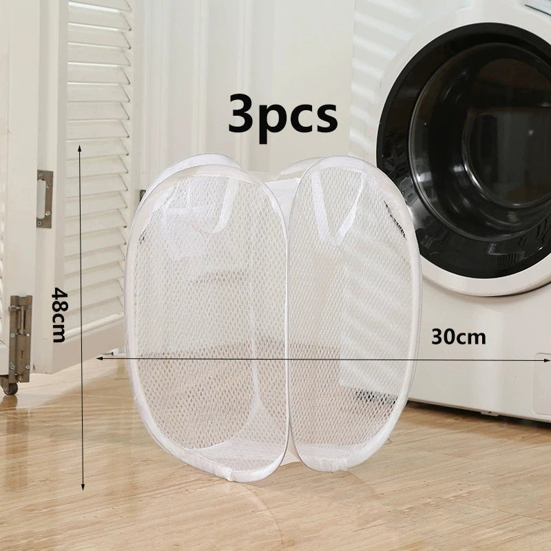 Panier à vêtements sales squelette ventilé, pliable, rangement facile, Portable, grande capacité