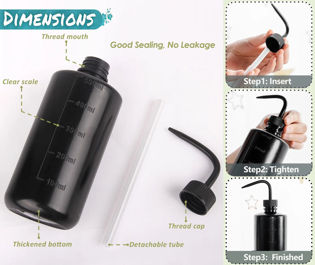 Bouteille de lavage pour tatouage, flacon de rinçage de sécurité, outils d'arrosage, arrosoir à pression, flacon de lavage, fournitures pour tatouage