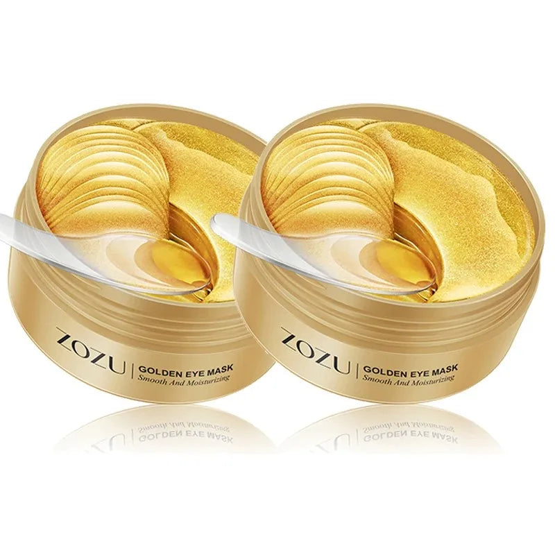 60/120 pièces Masques pour les yeux à l'avocat et à l'or Hydratants et raffermissants Atténuant les poches et les cernes Patchs pour les yeux anti-rides