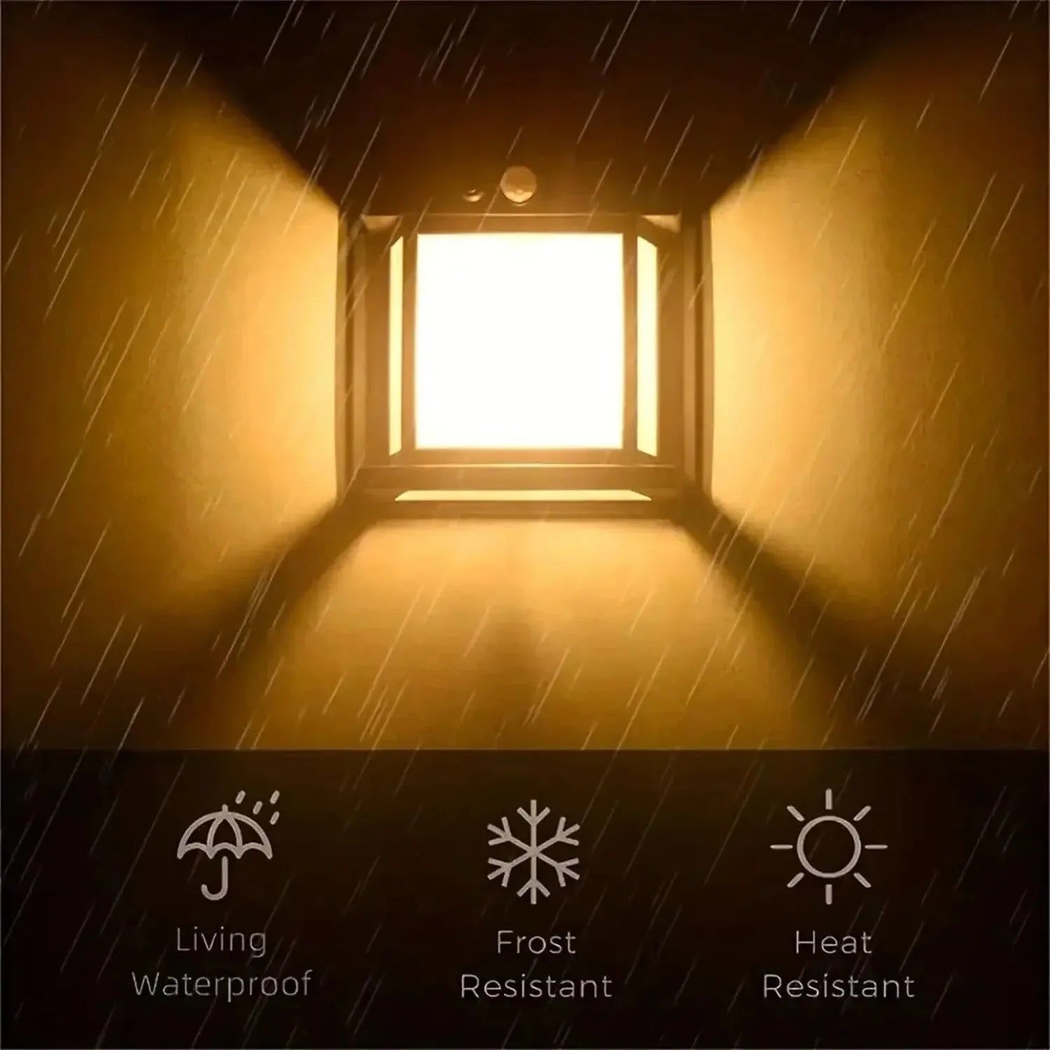 Lampe de nuit solaire en tungstène, capteur de mouvement Intelligent, applique murale, 3 Modes d'éclairage, lanterne étanche de décoration de jardin de cour