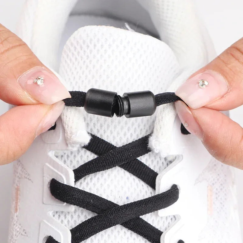 NOUVELLES Options colorées lacets élastiques baskets sans cravate lacet pour sport lacets ronds sans attaches enfants adultes chaussures accessoires