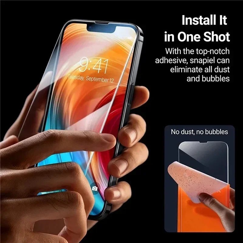Protecteur d'écran pour iPhone, 1 à 5 pièces, Film en verre trempé pour iPhone 14 13 12 11 16 15 Pro Max 6 6S 7 8 SE X XS XR