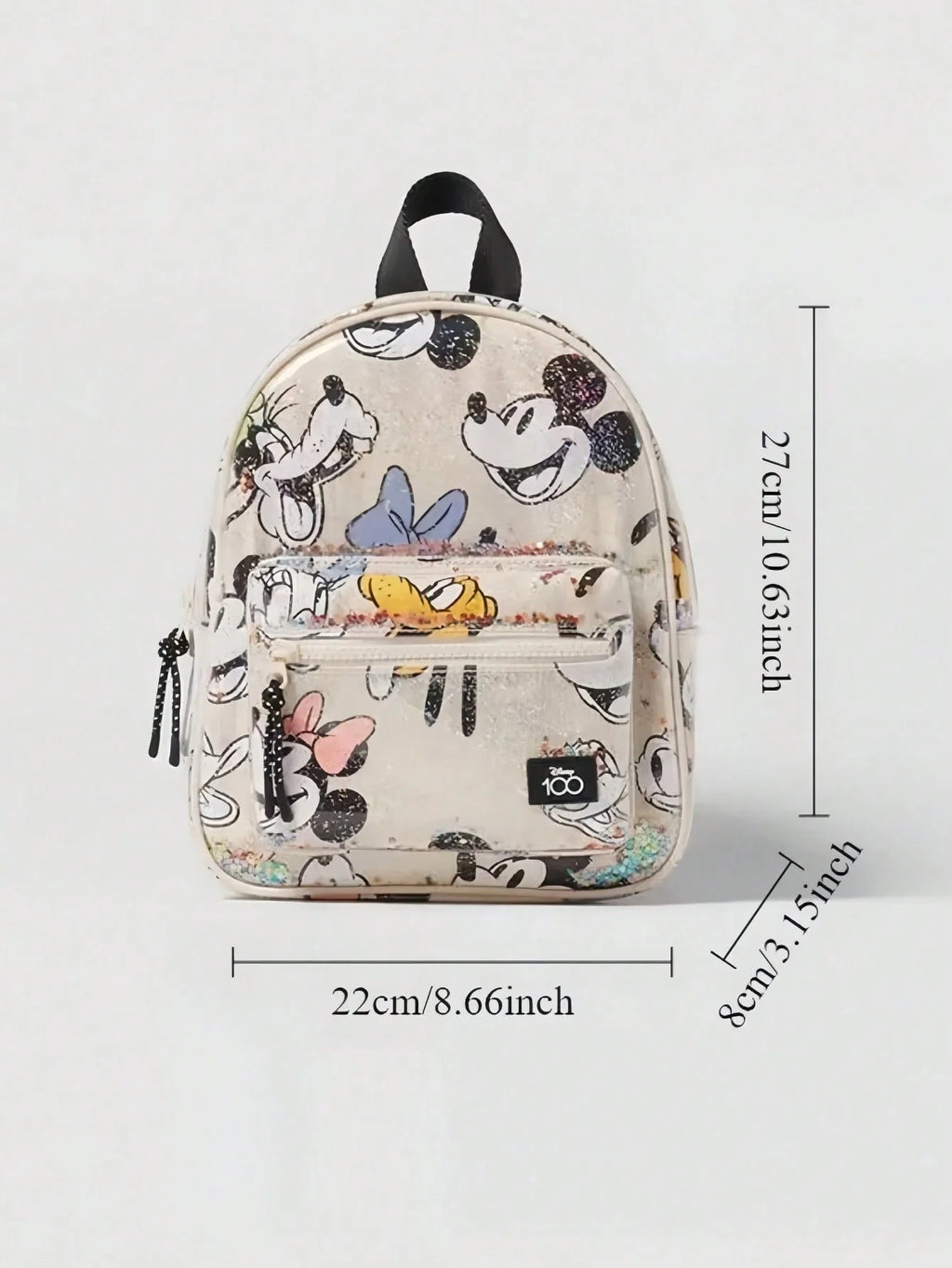 Sac à dos dessin animé Disney Mickey Mouse, sac d'école en toile Minnie pour femmes, sac à dos de grande capacité à la mode